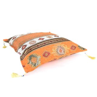 Kelim kussen oranje