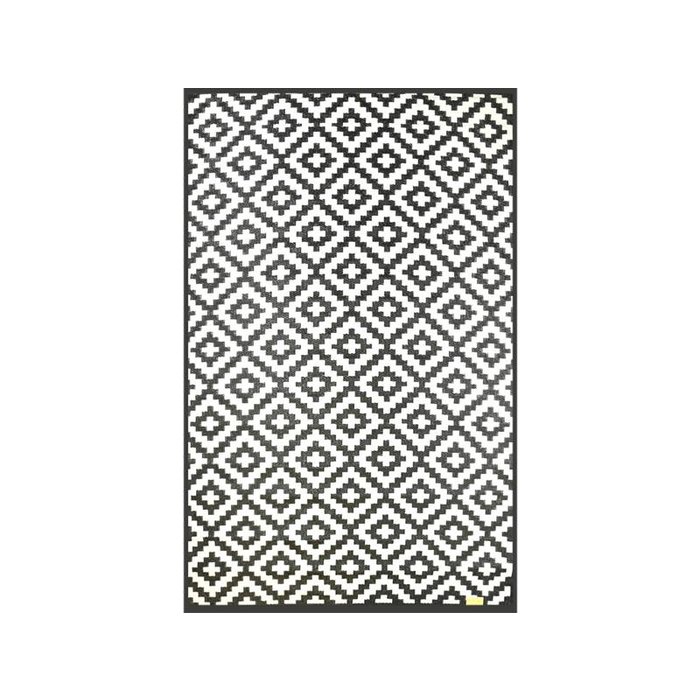 Wonder Rugs Buitencarpet zwart wit extra dik