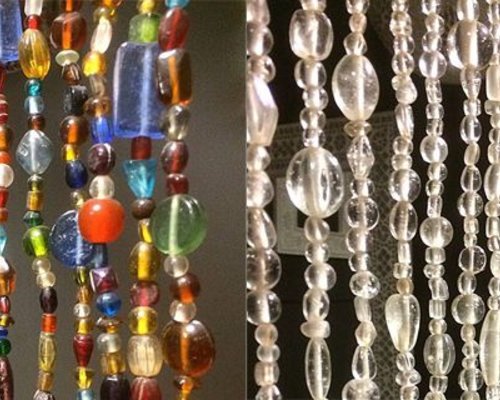 Tip! Neem een (glas) kralengordijn.