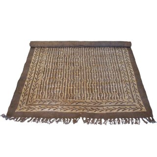 Stempel naturel vloerkleed