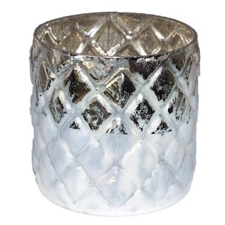 Waxinelichthouder frosted