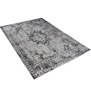 Vintage grijs kelim vloerkleed