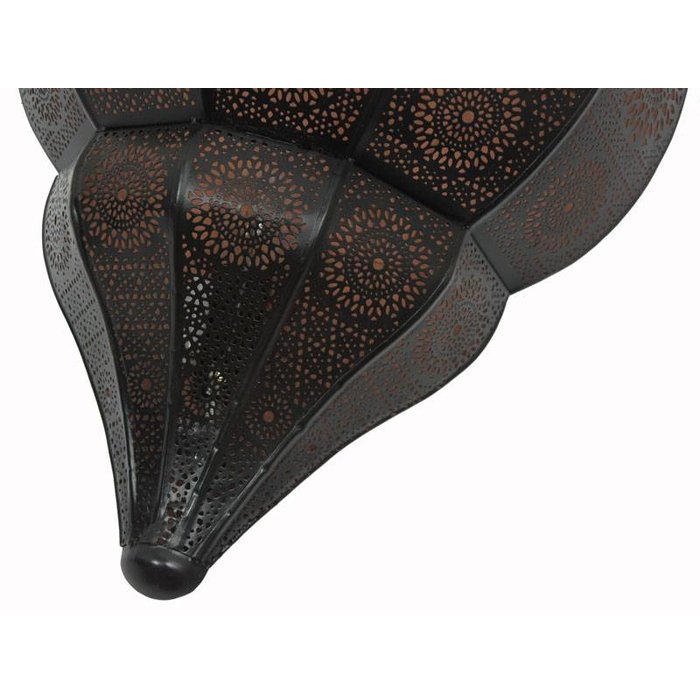 Zwart koperen oosters wandlamp