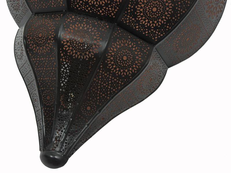 Zwart koperen oosters wandlamp