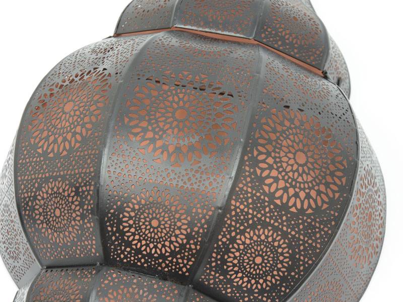 Zwart koperen oosters wandlamp