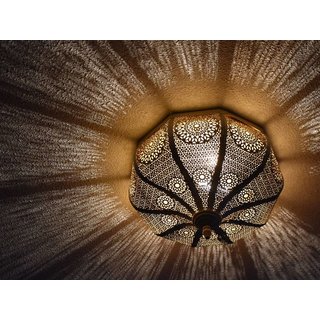 Gouden filigrain plafonniere