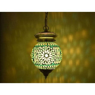 Oosterse hanglamp groen