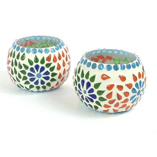 Waxinelichten mozaiek