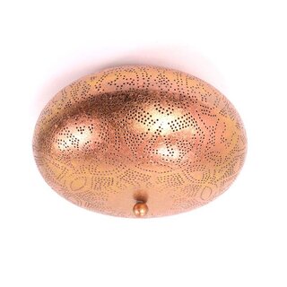 Filigrain plafonniere koper