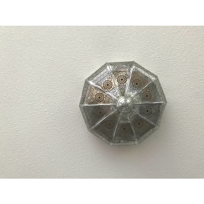 Zilver met goud  filigrain plafonniere