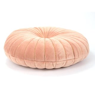 Oosters roze rond fluwelen kussen