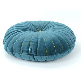Oosterse turquoise rond kussen