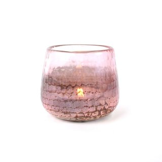 Waxinelicht glas roze
