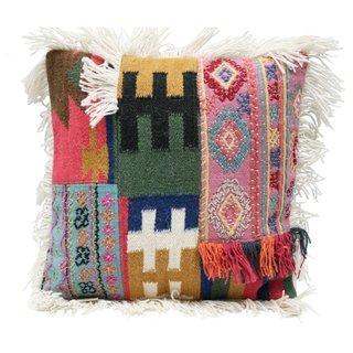 Kleurrijk macame kussen