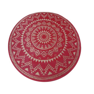 Wonder Rugs Oosters rood goud rond buitenkleed