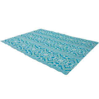 Wonder Rugs Groot plastic vloerkleed turquoise
