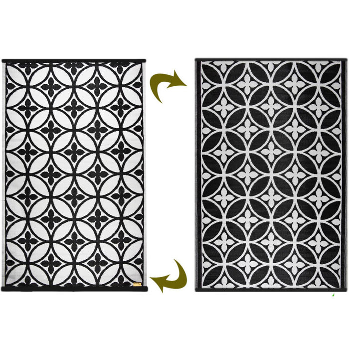 Chique zwart wit design buitenkleed