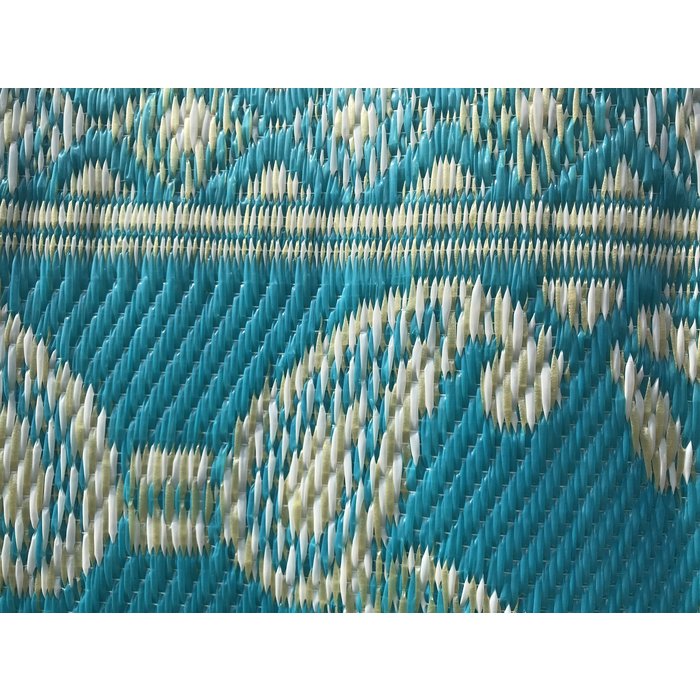 Wonder Rugs Groot plastic vloerkleed turquoise