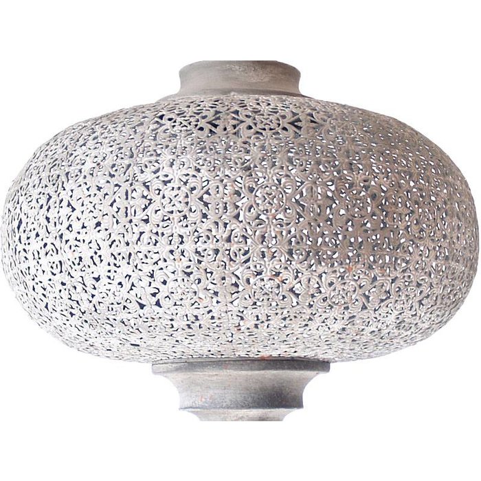 Grijze oosterse hanglamp