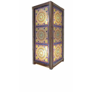 Oosterse vloerlamp gekleurd mozaiek