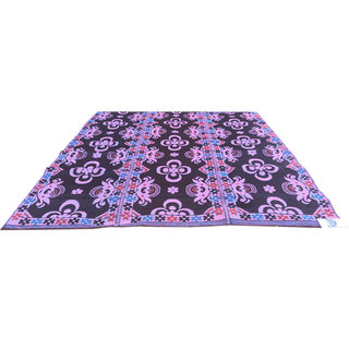 Wonder Rugs Groot outdoor tuinkleed bruine bloemen