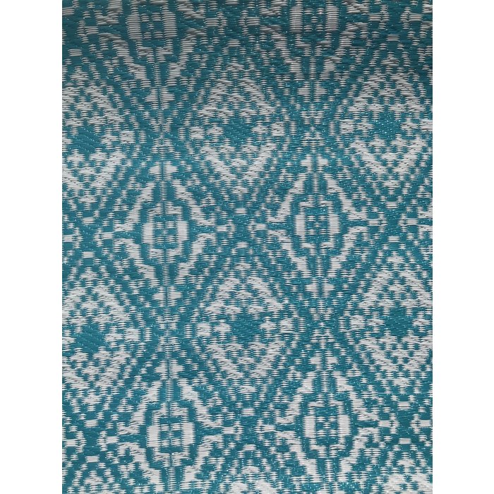 Wonder Rugs Balkonkleed blauw turquoise  lang