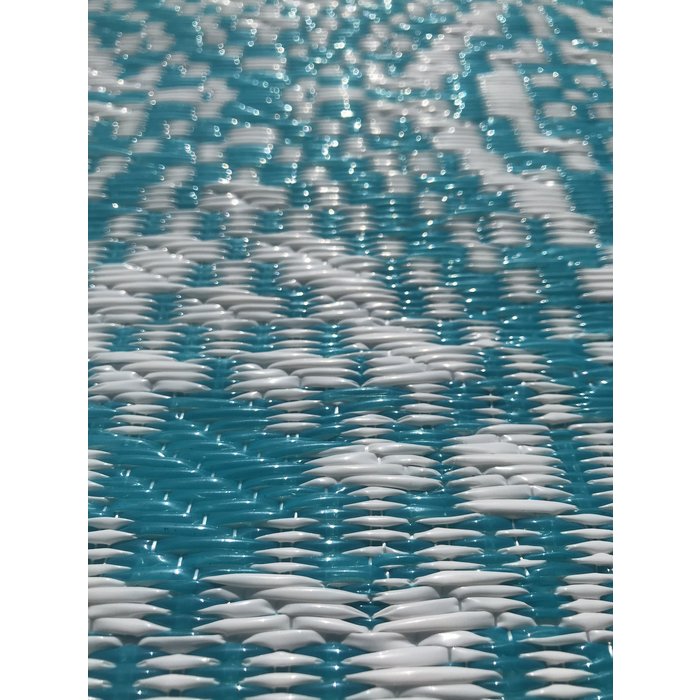 Wonder Rugs Balkonkleed blauw turquoise  lang