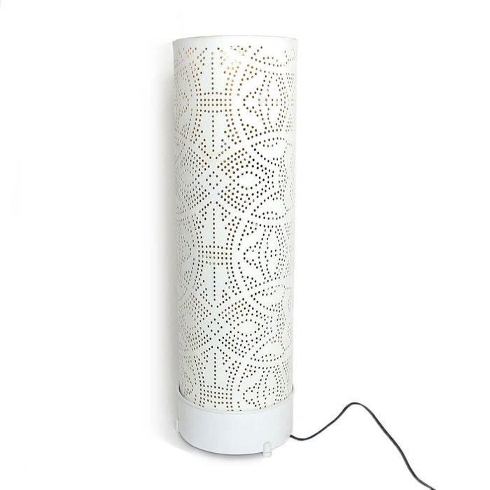 Oosterse filigrain vloerlamp wit goud