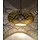 Filigrain ronde hanglamp met goud