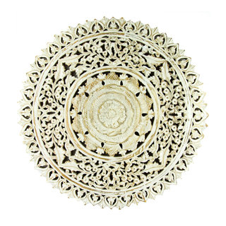 Oosters wandpaneel houtsnijwerk