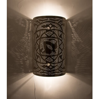 Zilveren Orientaalse wandlamp