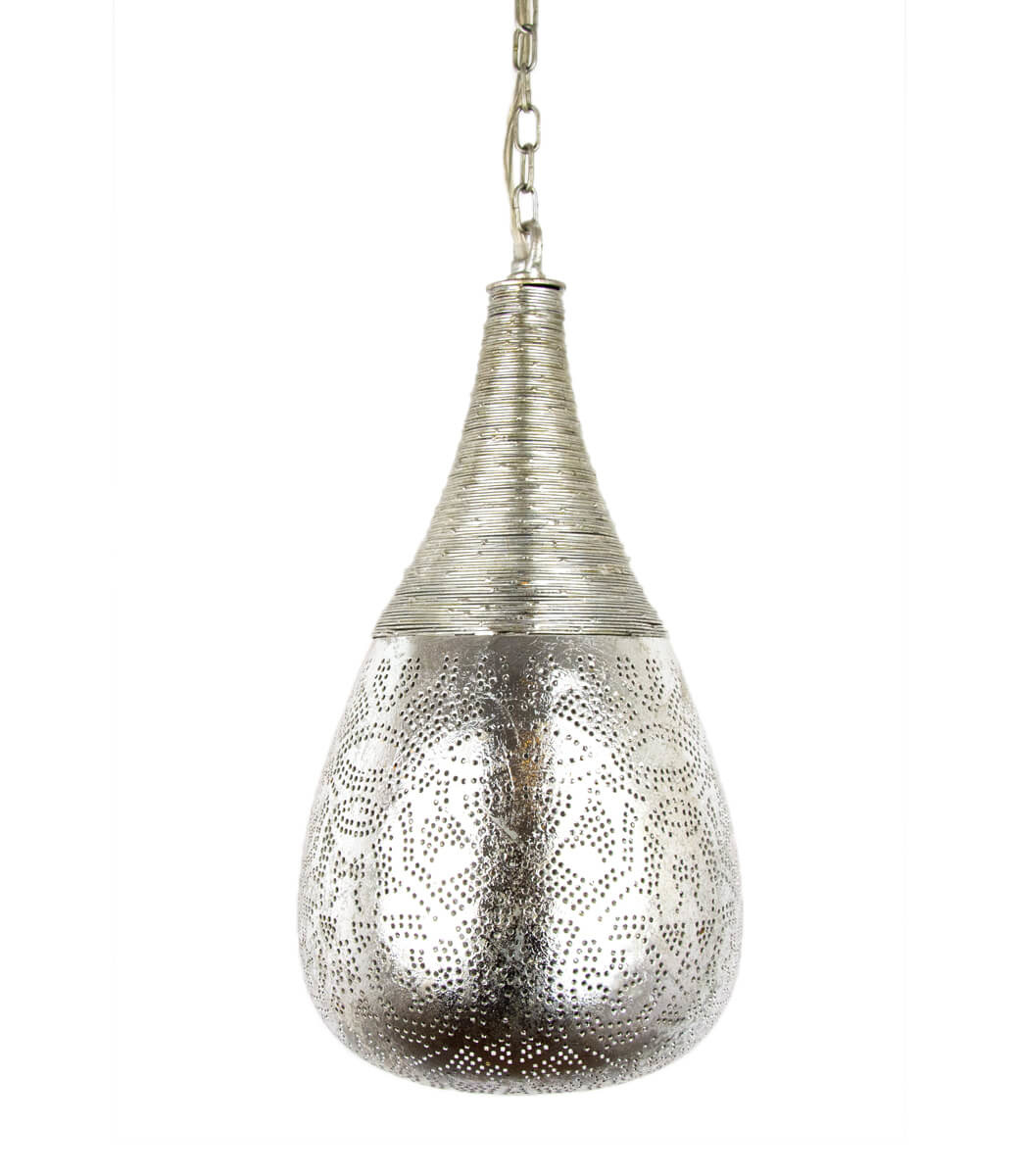 Draad hanglamp zilver in stijl - Merel in Wonderland
