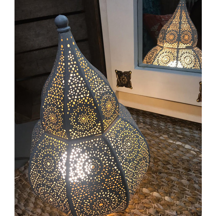 1001nacht witte wash tafellamp