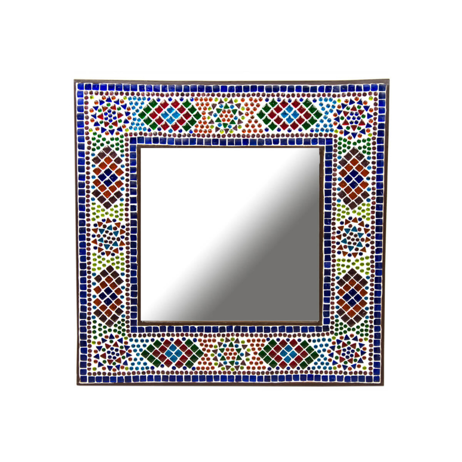Spiegel glas mozaïek multi color design - Merel in Wonderland