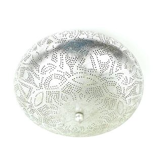 Plafonniere 50 cm zilver vintage