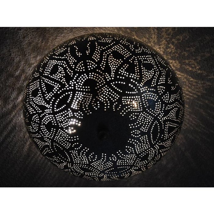 Plafonniere 50 cm zilver vintage