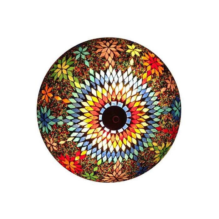 Oosterse plafonnière multi color kraal nieuw design