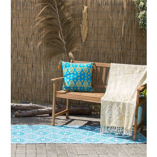 Wonder Rugs Balkonkleed blauw turquoise