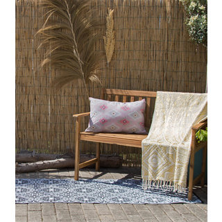 Wonder Rugs Zwart wit balkonkleed