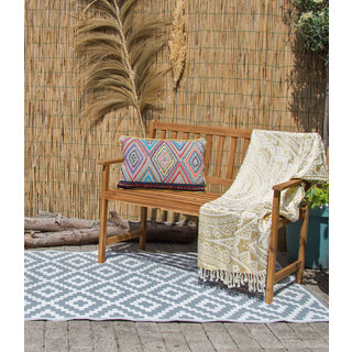 Wonder Rugs Buitentapijt grijs wit