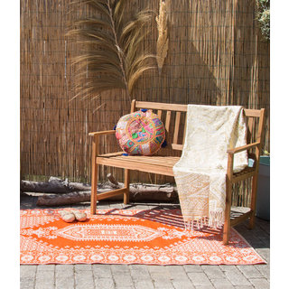 Wonder Rugs Oranje met goud buitenkleed