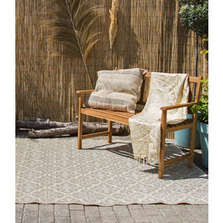 Wonder Rugs Tuintapijt taupe goud de luxe