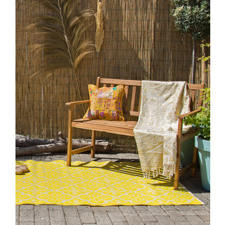 Buitenkleed geel met goud