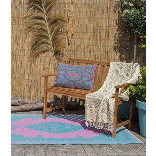 Wonder Rugs Turquoise-roze  buitenkleed