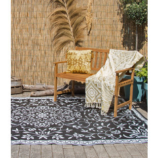 Buitenkleed zwart wit