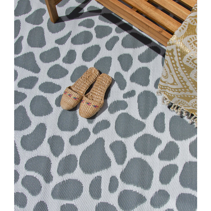 Buitenkleed grijze pebbles