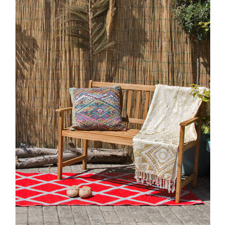 Rood met grijs tuinkleed