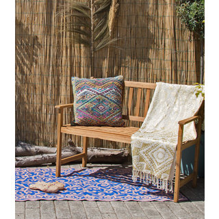 Wonder Rugs Buitenkleed blauw roze