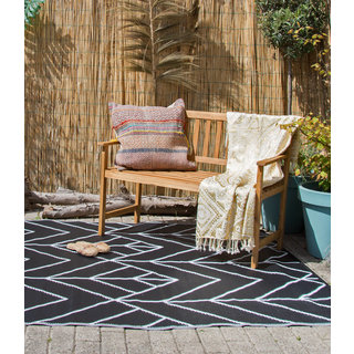 Wonder Rugs Beni Ouarain zwart wit buitenkleed