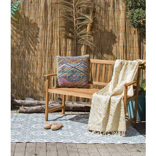 Grijs buitenkleed orientaal